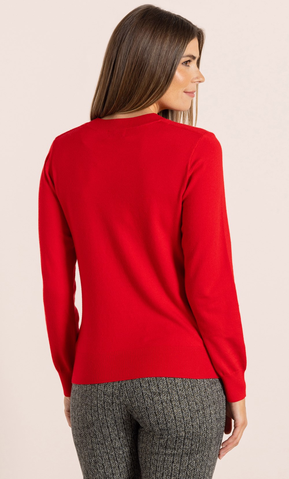 Stud Trim Long Sleeve Jumper