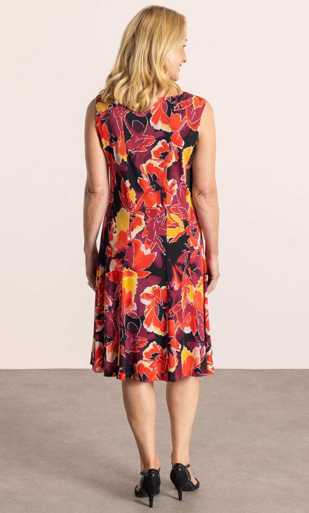 Anna Rose Printed Panel Jersey Dress