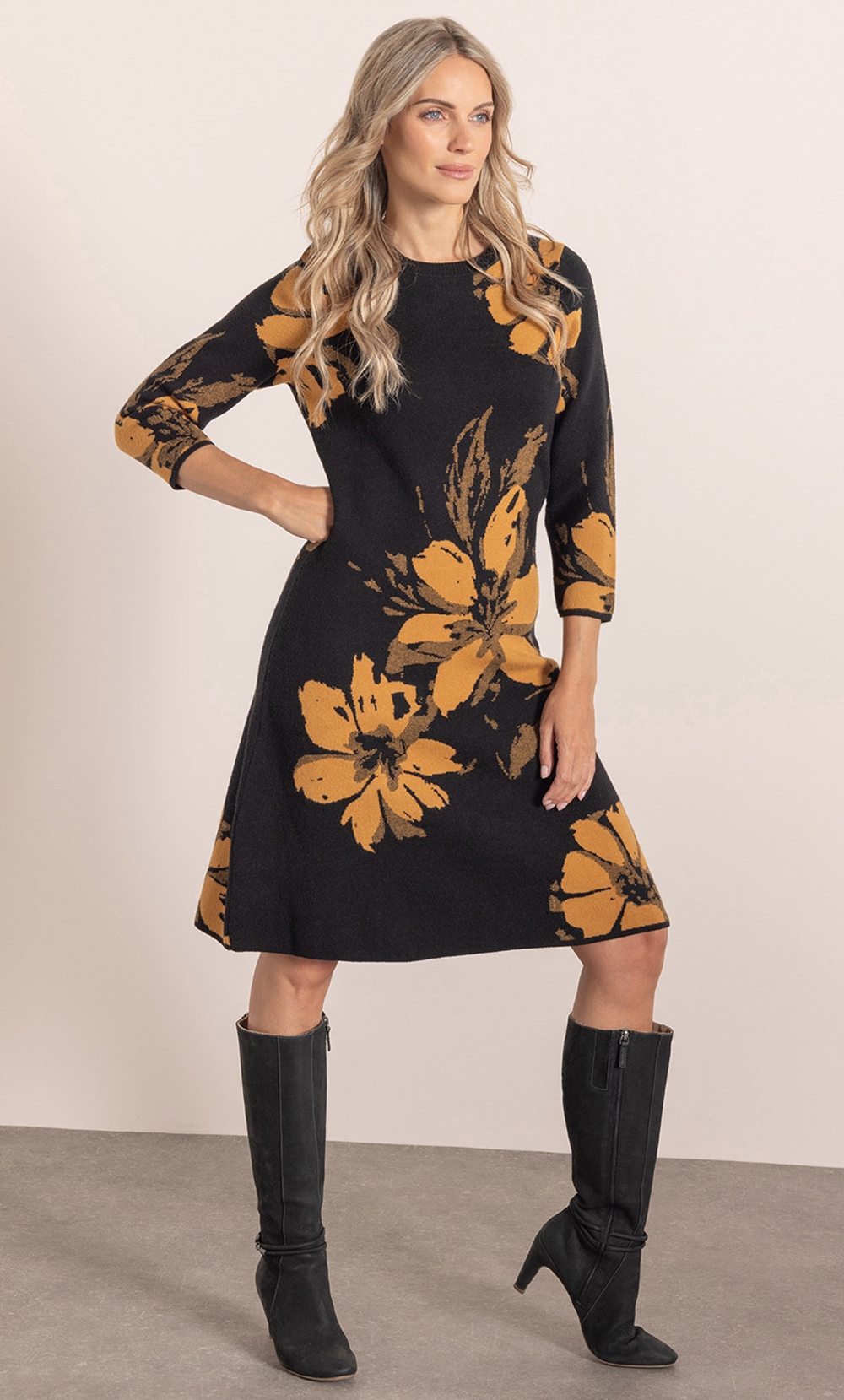 Floral Knitted Dress