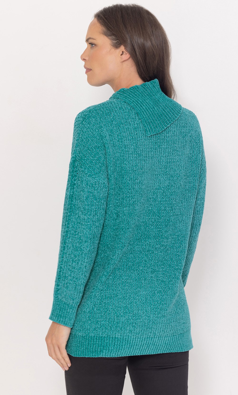 Split Collar Chenille Jumper