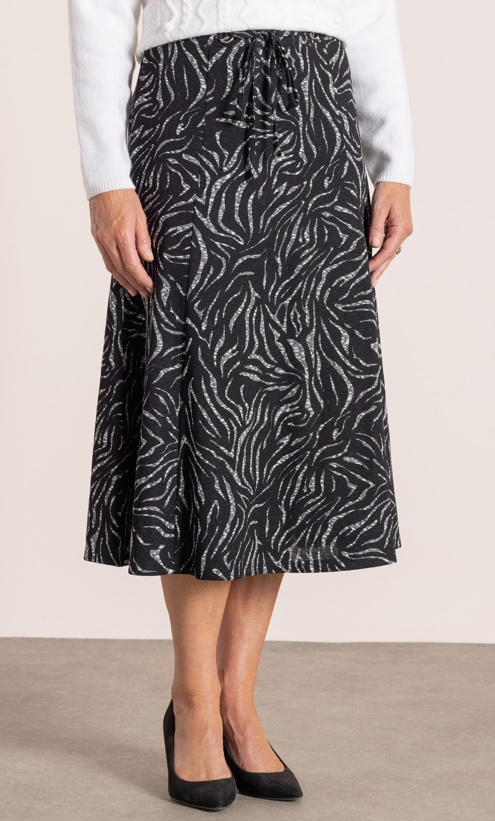 Anna Rose Printed Panelled Skirt