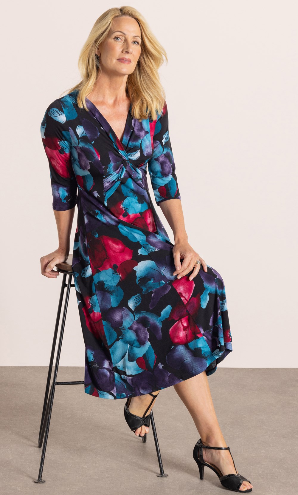 Anna Rose Floral Print Dress