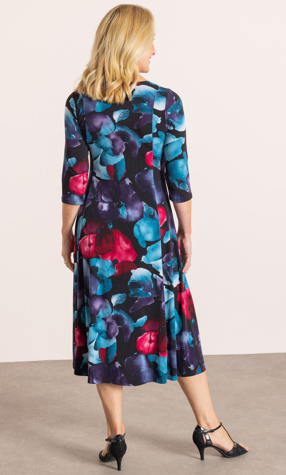 Anna Rose Floral Print Dress