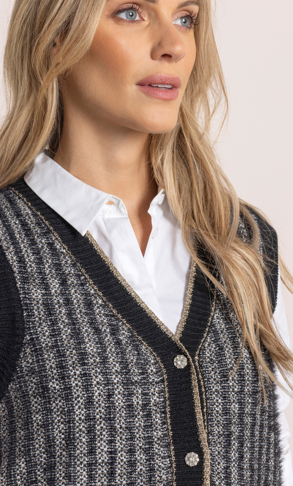 Shimmer Knitted Waistcoat