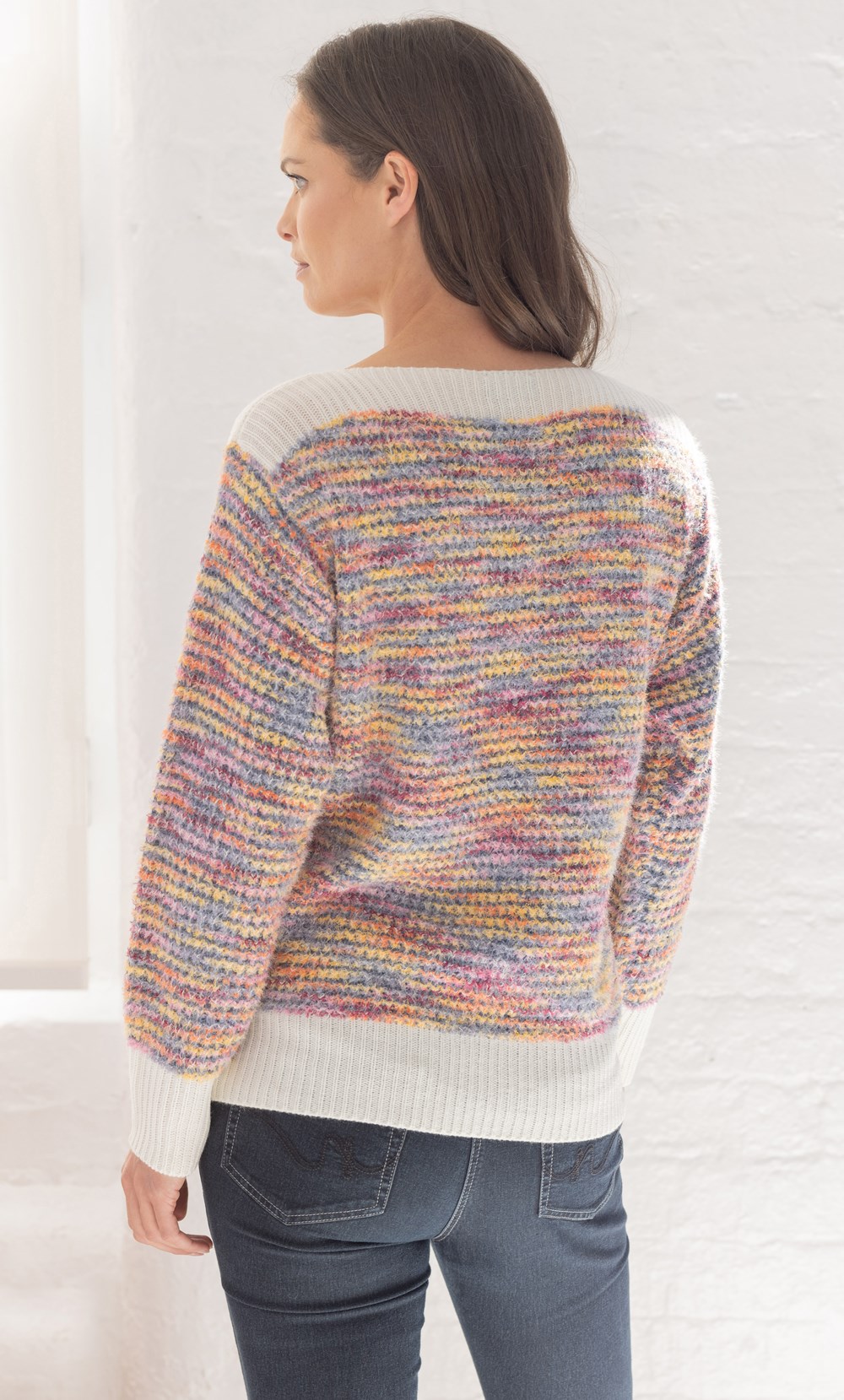 Rainbow Yarn Striped Jumper