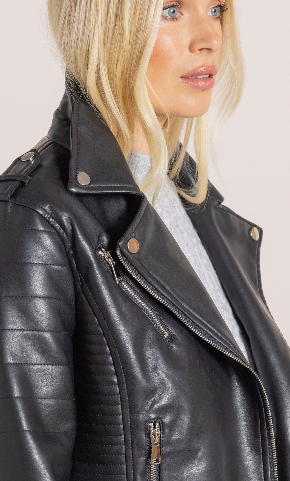 Faux Leather Jacket