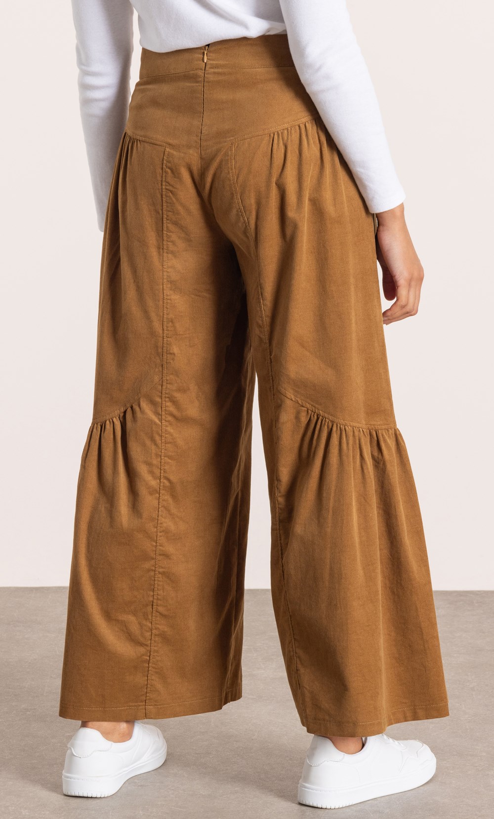 Wide Leg Palazzo Cord Trousers