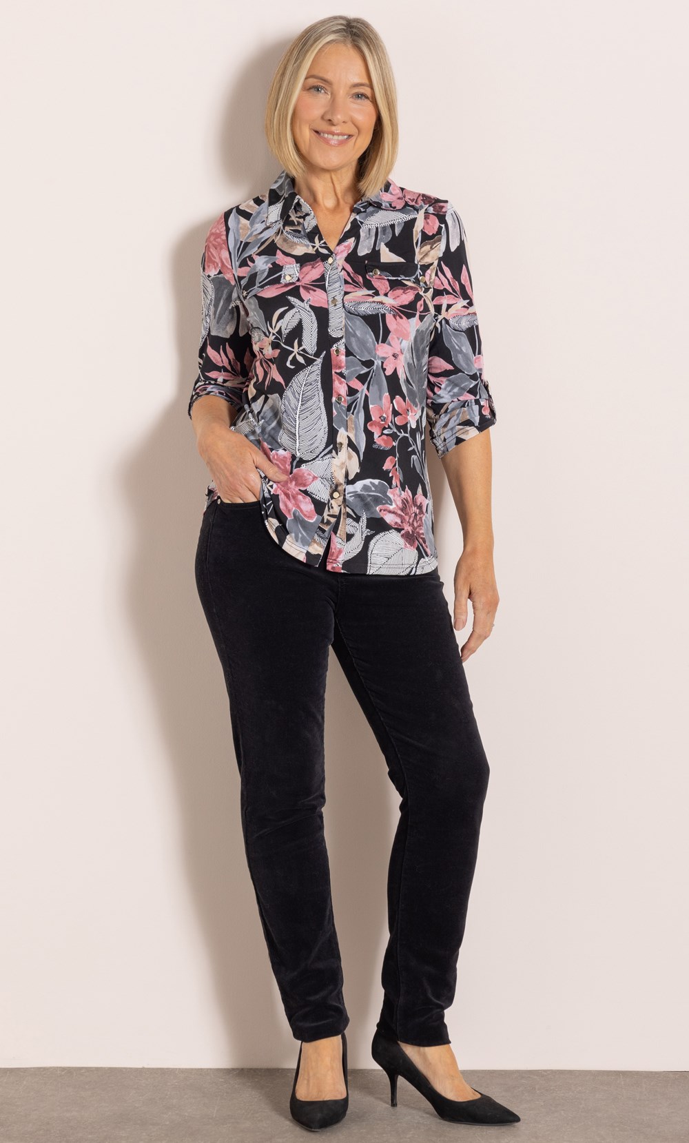 Anna Rose Botanical Printed Blouse