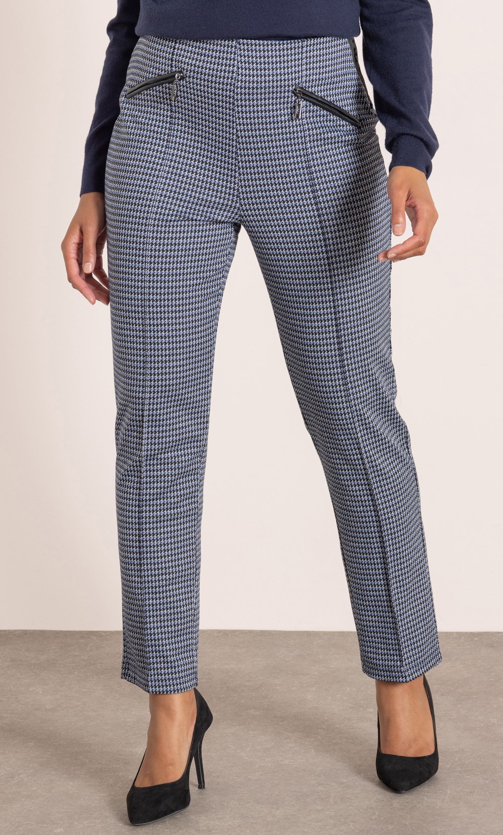 Dogtooth Pull On Trousers