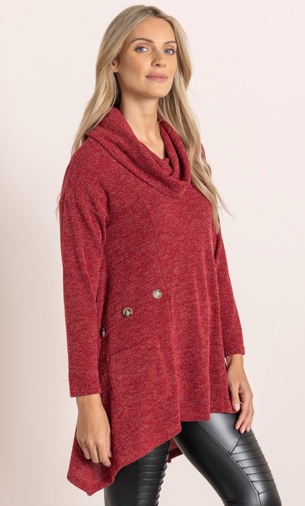 Relaxed Fit Knitted Tunic Top