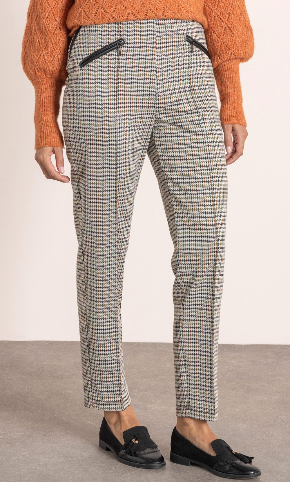 Dogtooth Pull On Trousers