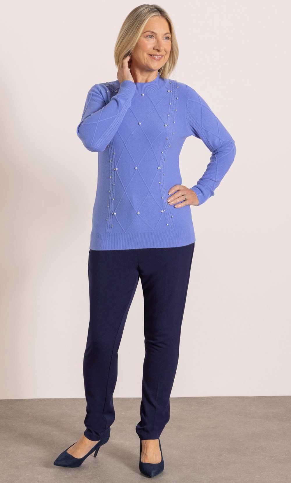 Anna Rose Embellished Lightweight Jumper