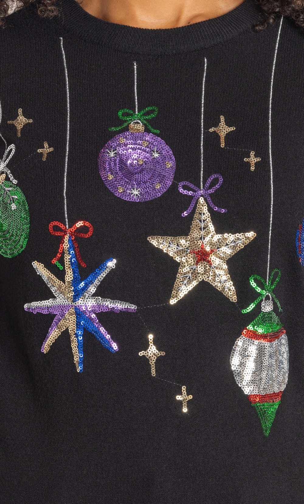 Embellished Bauble Christmas Jumper