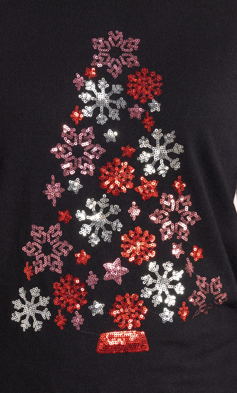 Snowflake Christmas Tree Jumper