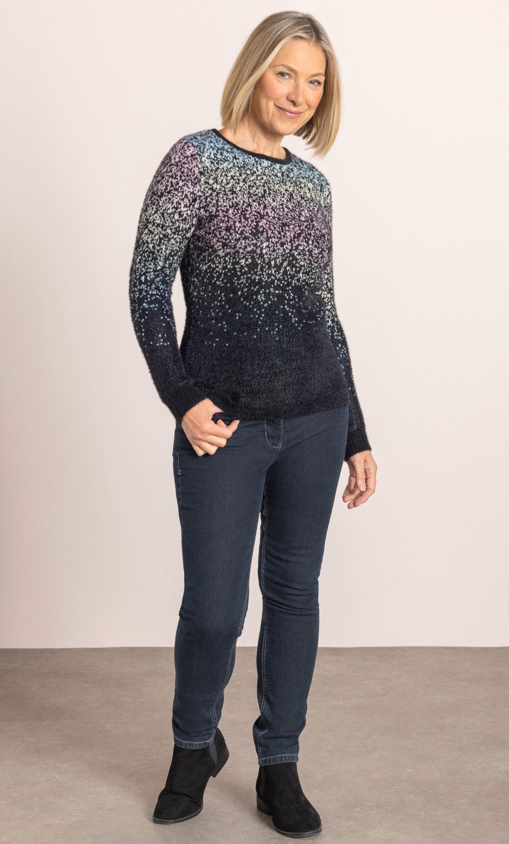 Anna Rose Space Dye Jumper