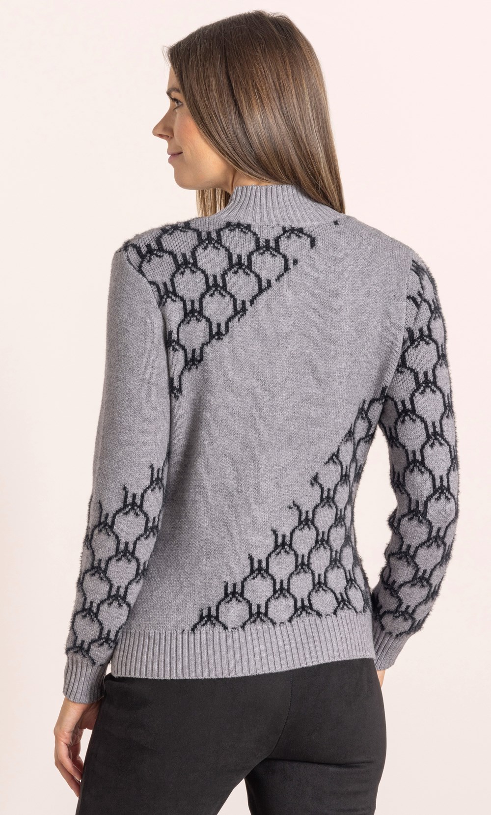 Patterned long Sleeve Jumper