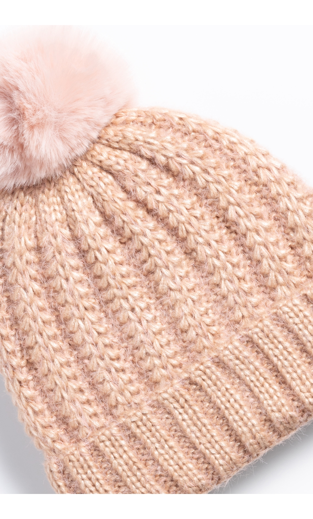 Chunky Knit Pom Pom Bobble Hat