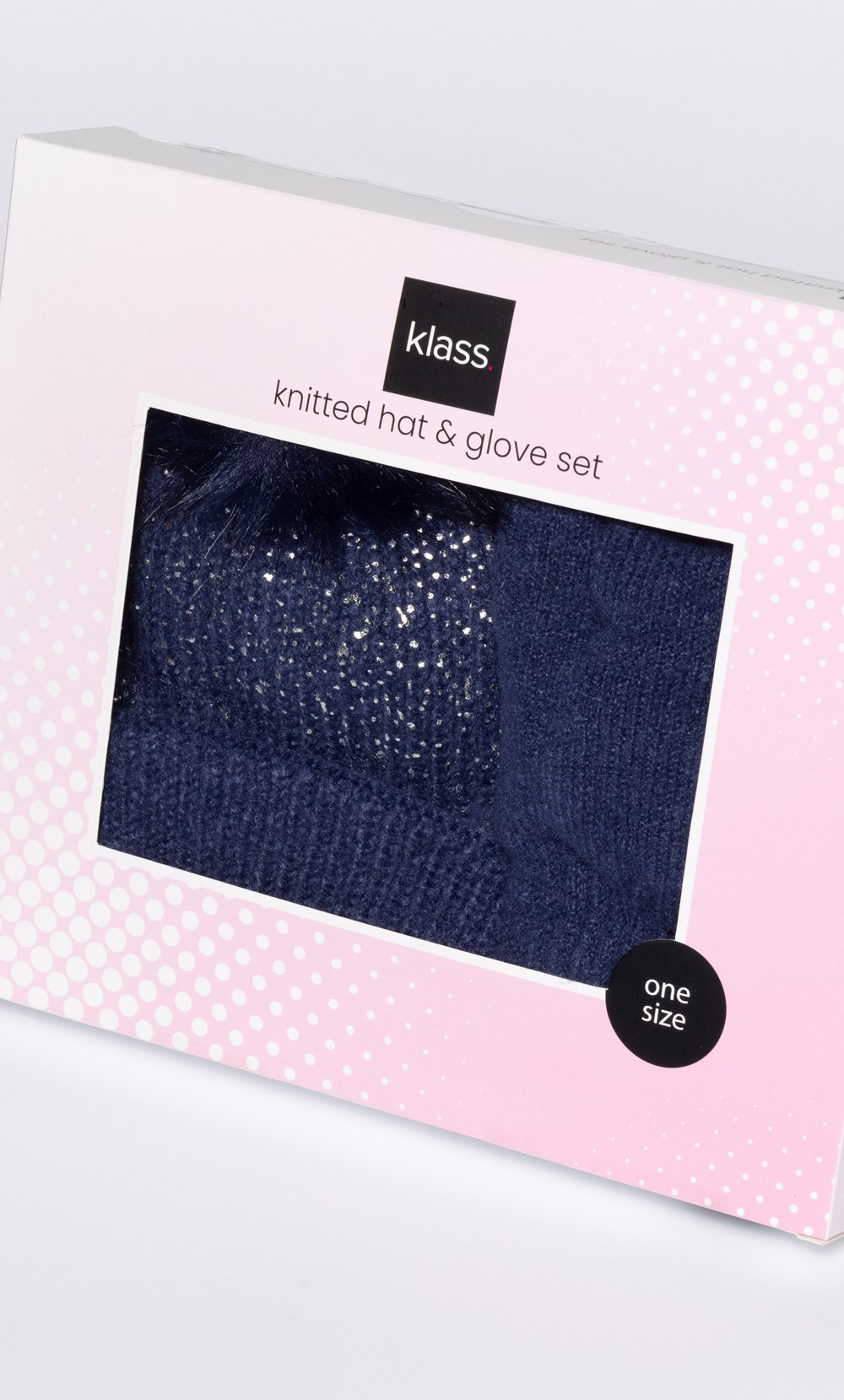 Shimmer Pom Pom Bobble Hat And Glove Set