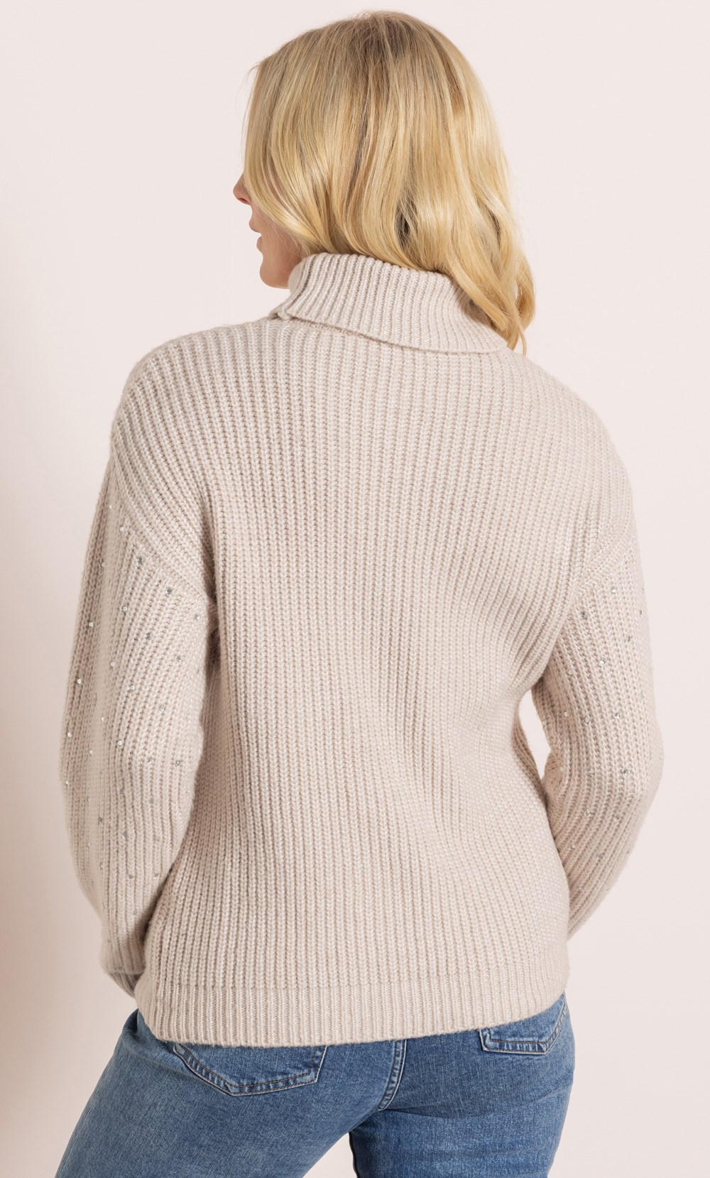 Embellished Roll Neck Jumper