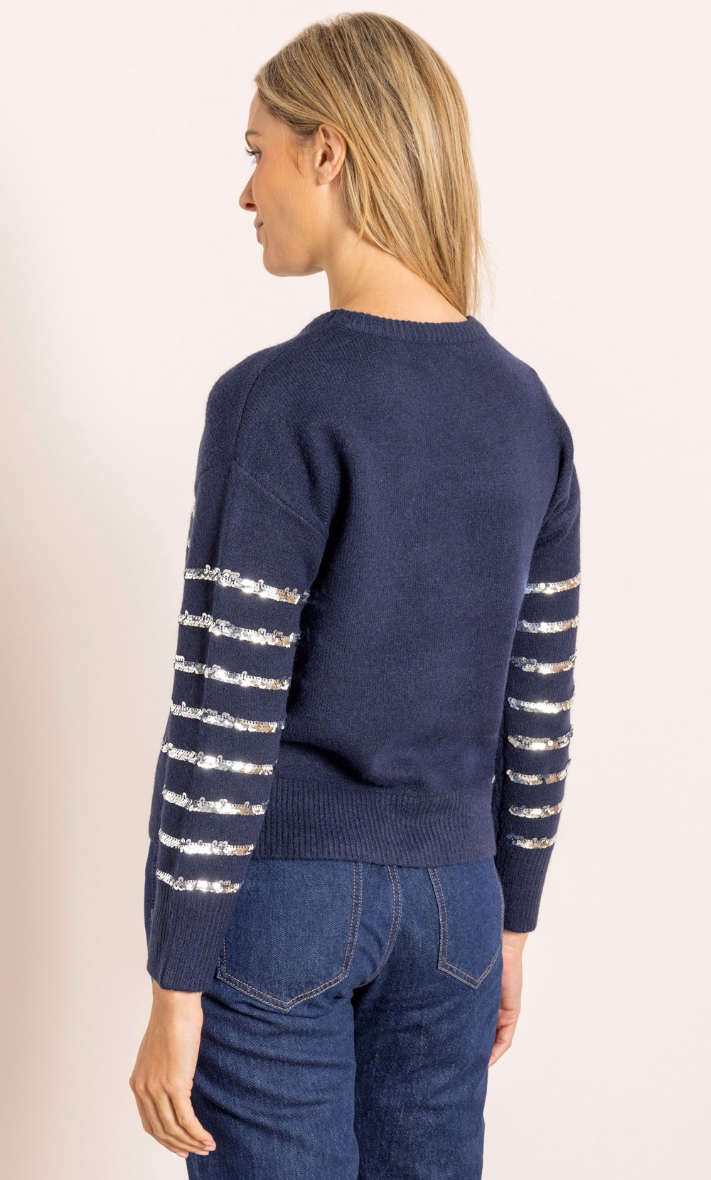 Sequin Striped Jumper