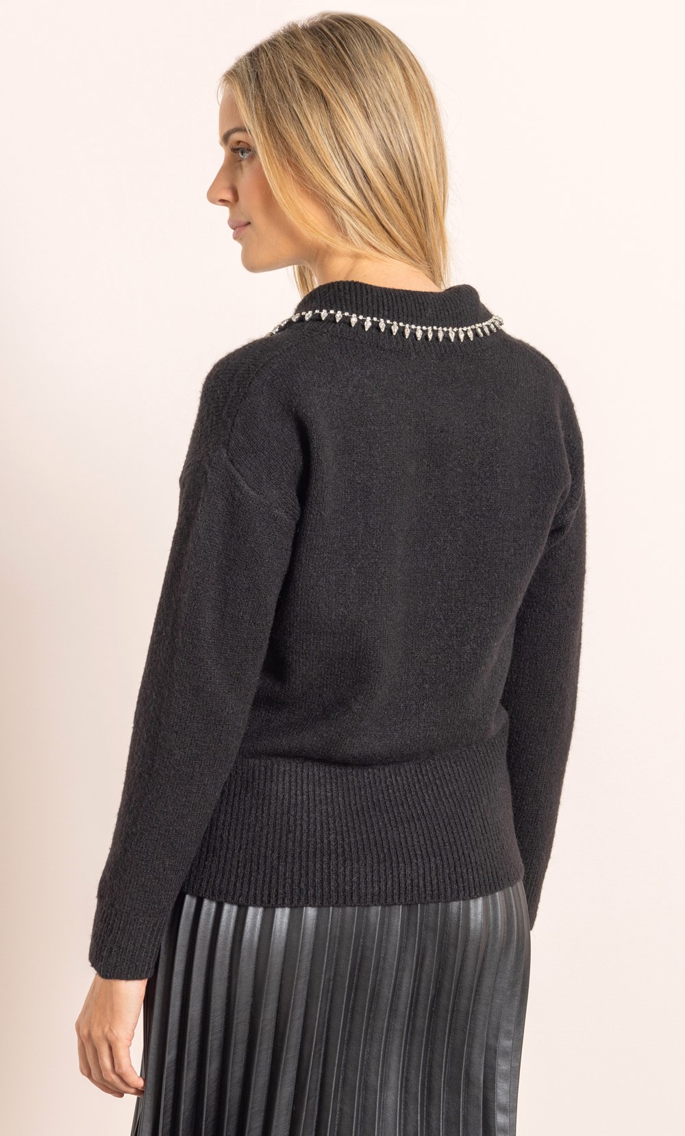 Diamante Collar Jumper