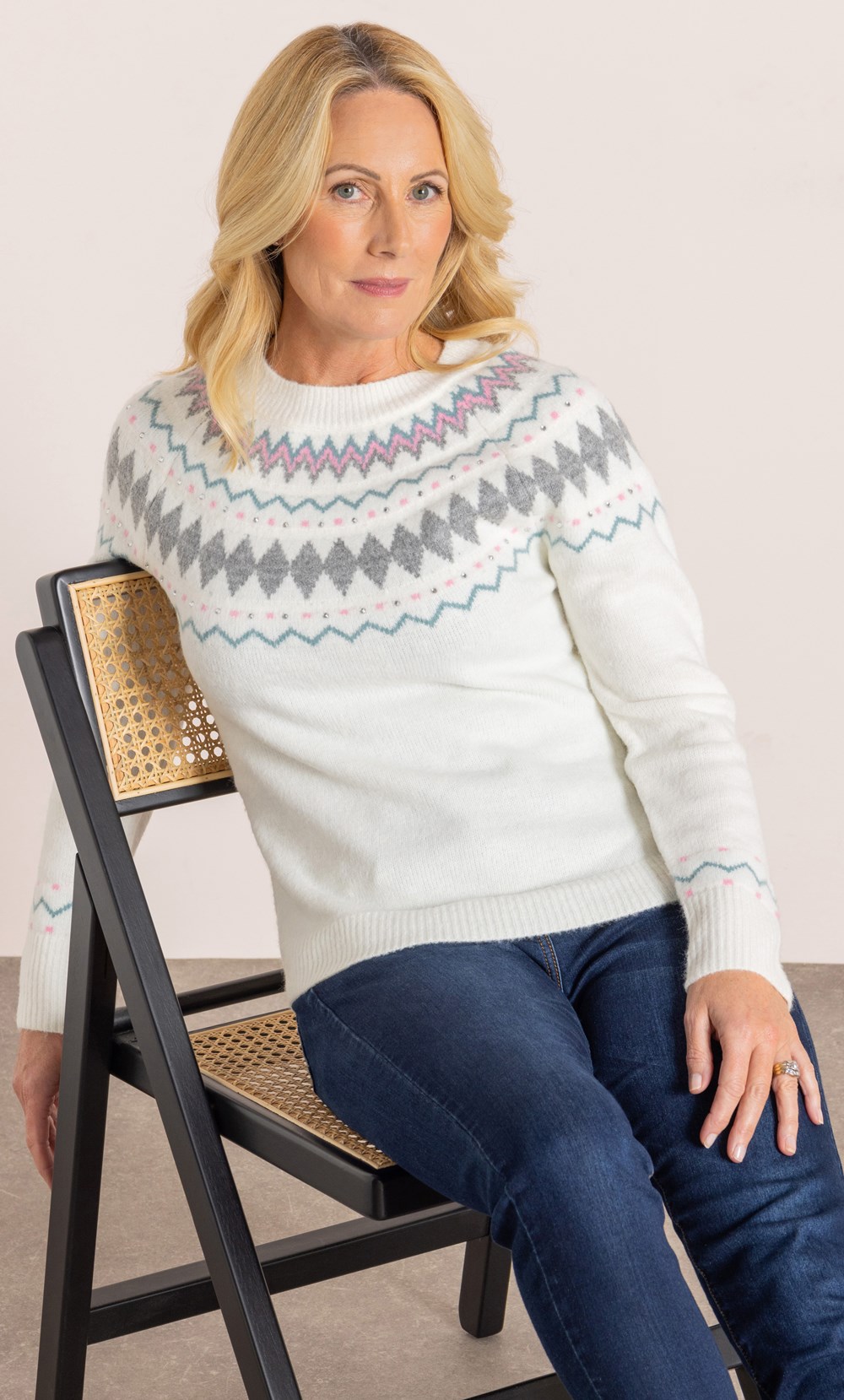 Anna Rose Fairisle Pattern Jumper