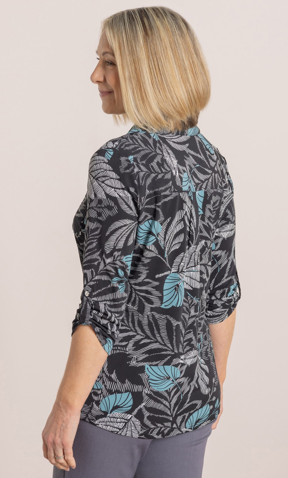 Anna Rose Botanical Print Top