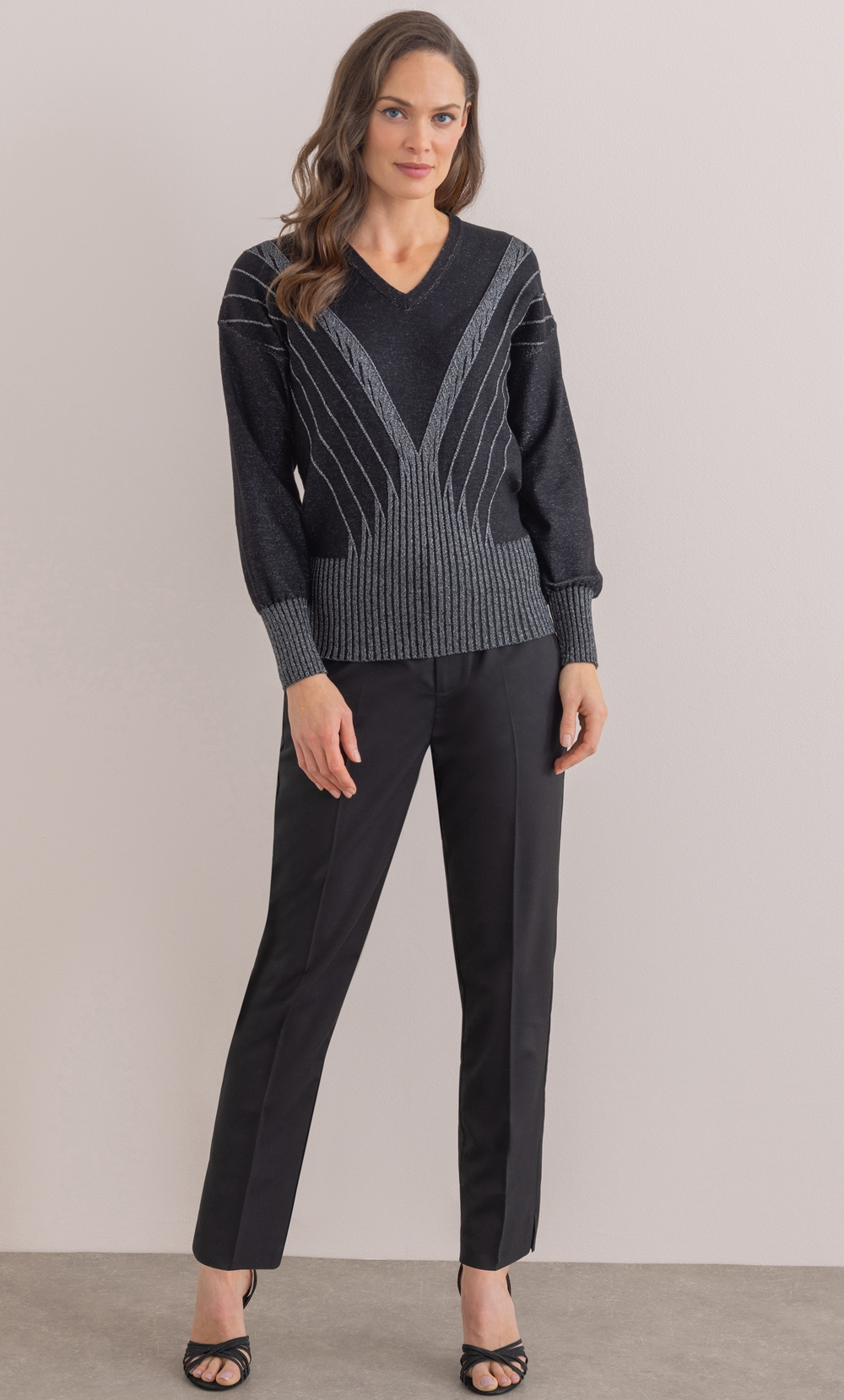 Lurex Stripe Jumper