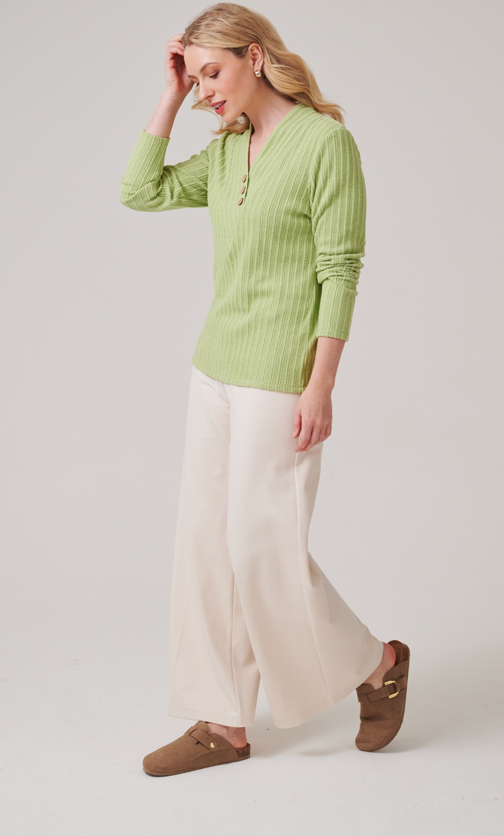 Brushed Rib Knit Top