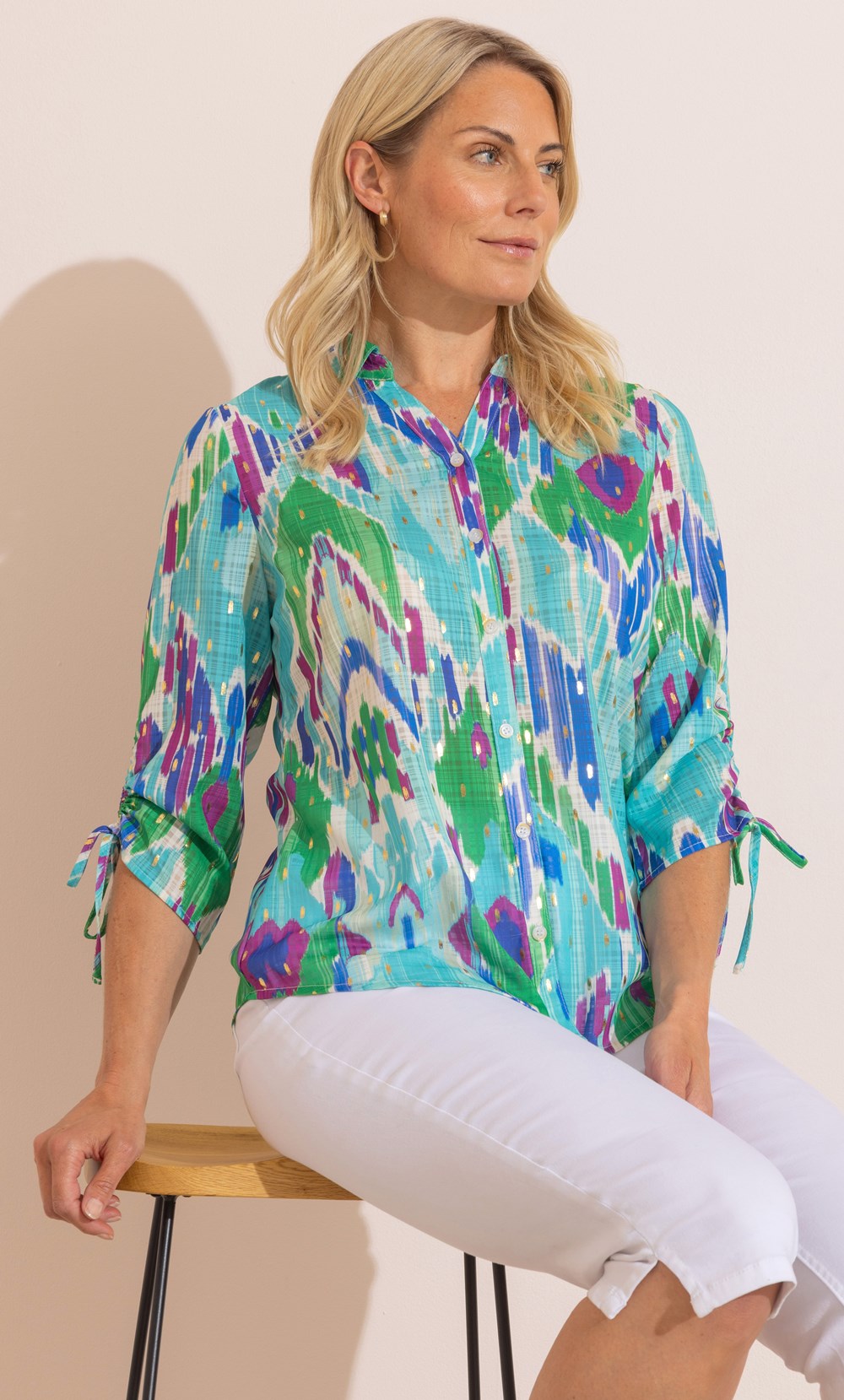 Anna Rose Printed Blouse