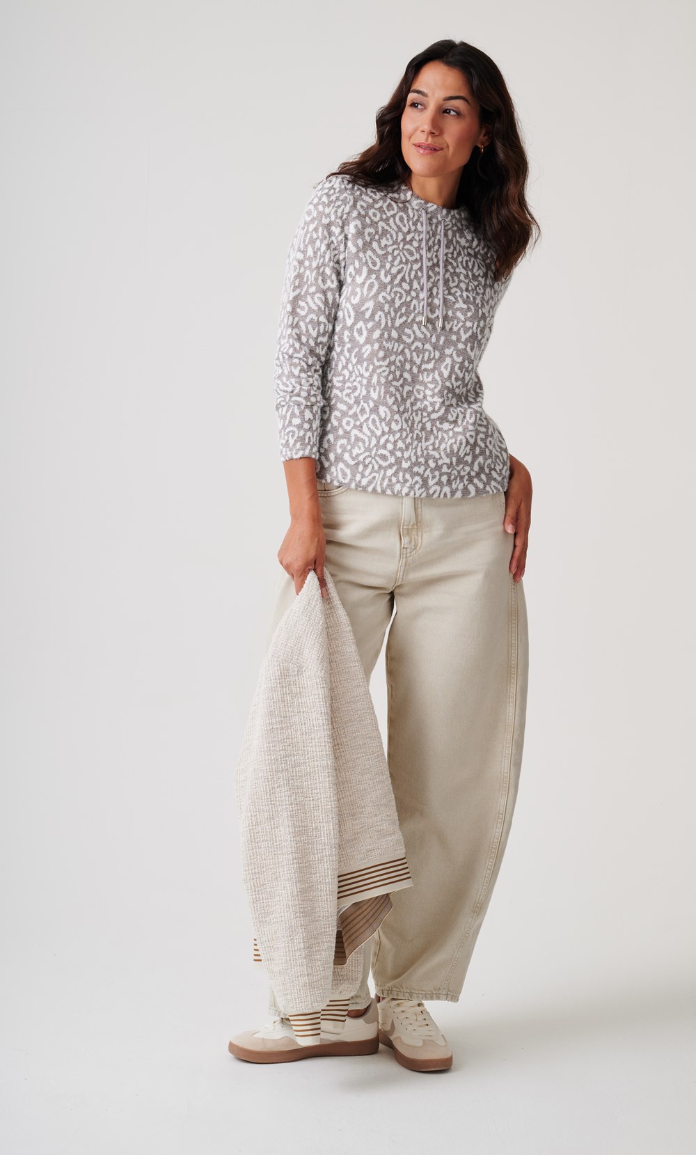 Anna Rose Leopard Inspired Shimmer Jumper